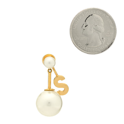 Christian Dior Pearl My ABCDior S Tribale Earring Gold 2 of 4