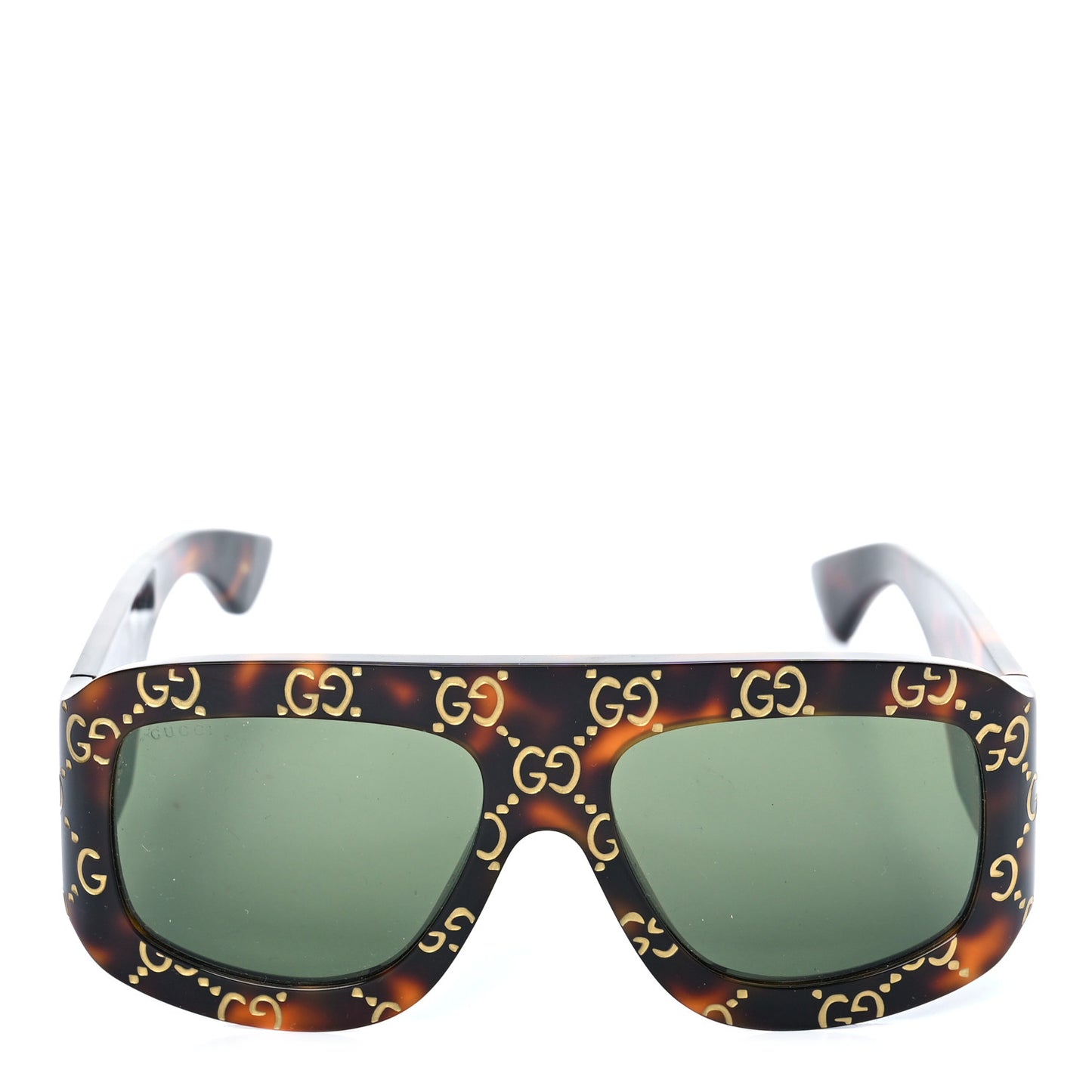 Acetate Monogram Shield Sunglasses GG0983S Havana