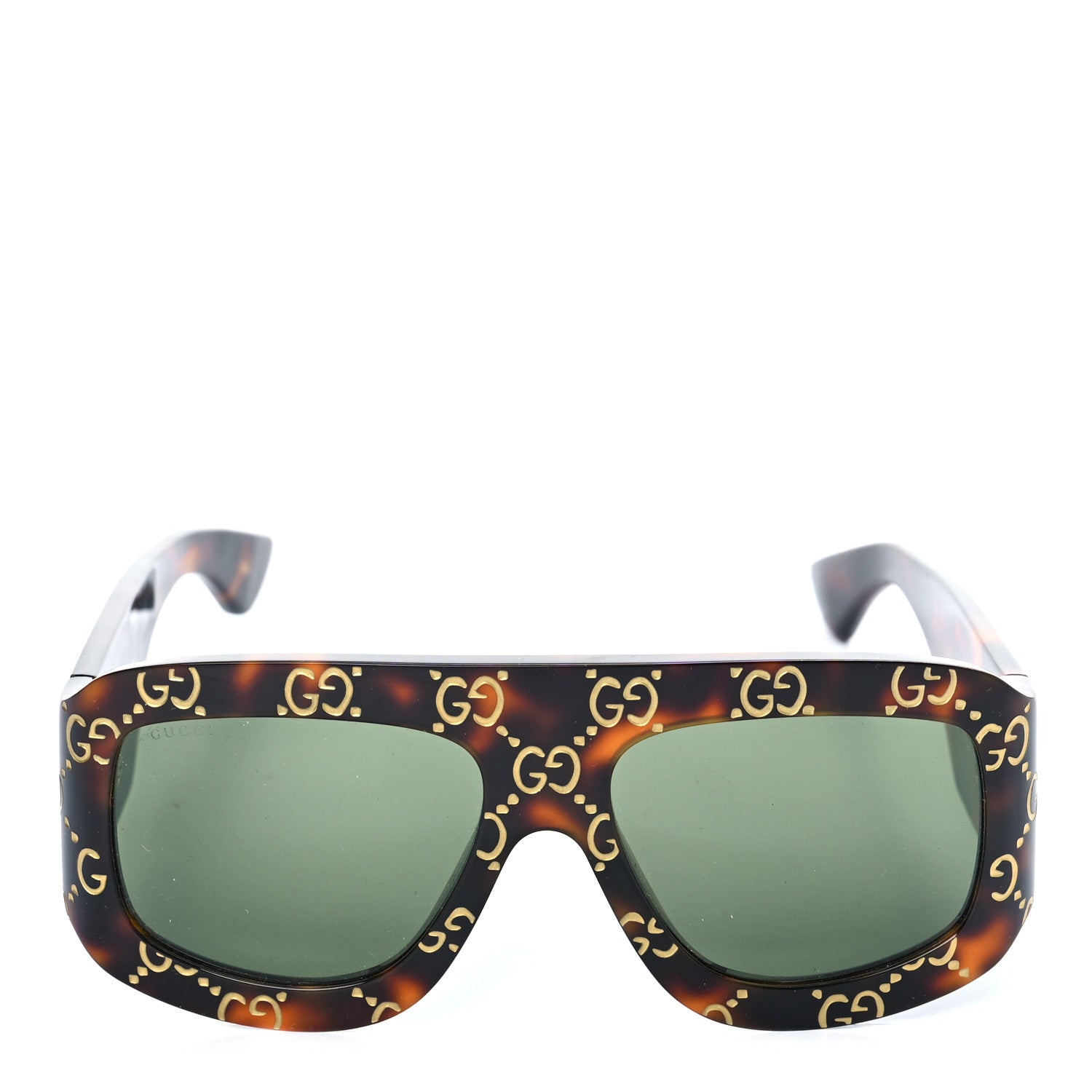 Gucci Acetate Monogram Shield Sunglasses GG0983S Havana 4 of 6