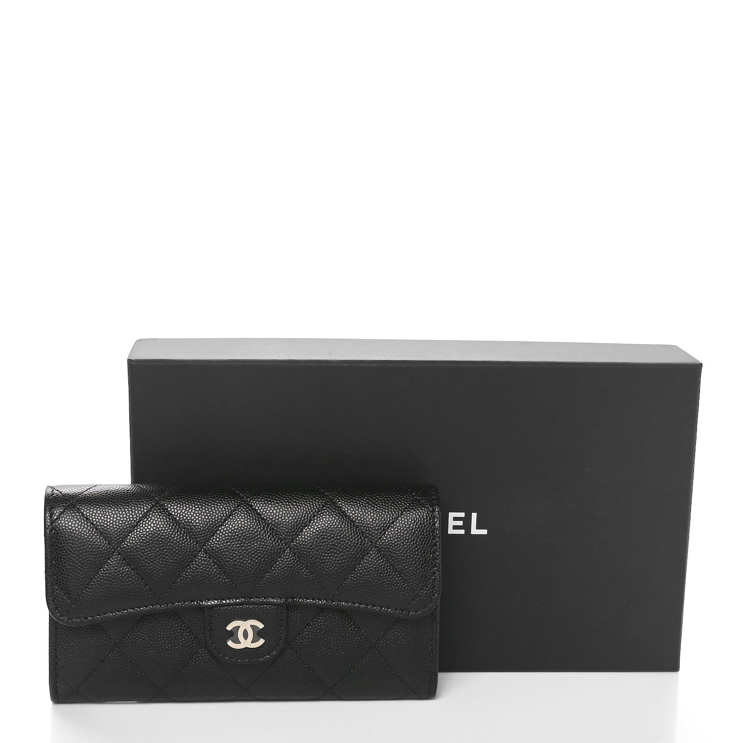 Chanel Caviar Quilted Medium Flap Wallet Black 11 of 11