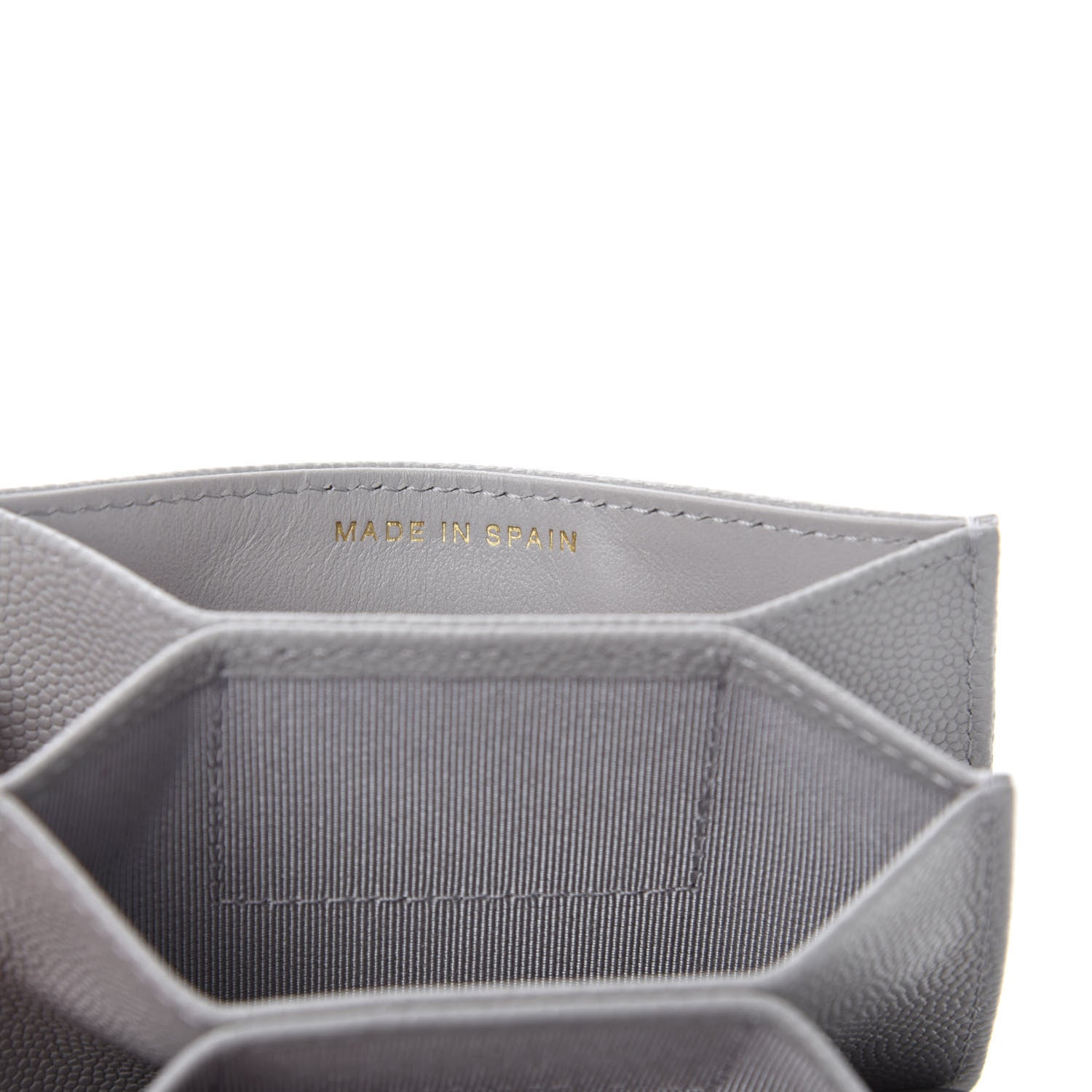 Chanel Caviar Quilted Flap Card Holder On Chain Grey 9 of 12