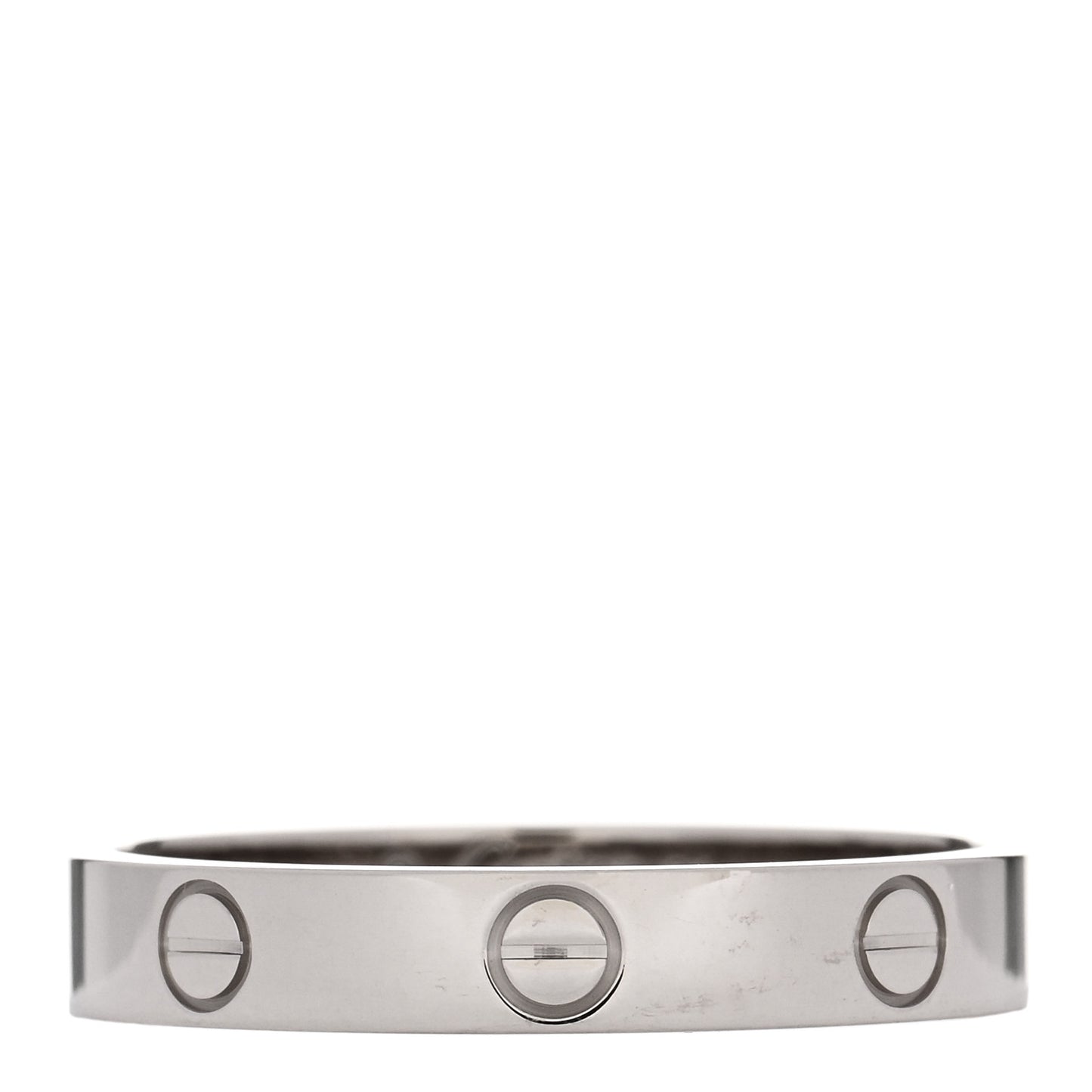 18K White Gold 3.5mm LOVE Wedding Band Ring 61 9.5