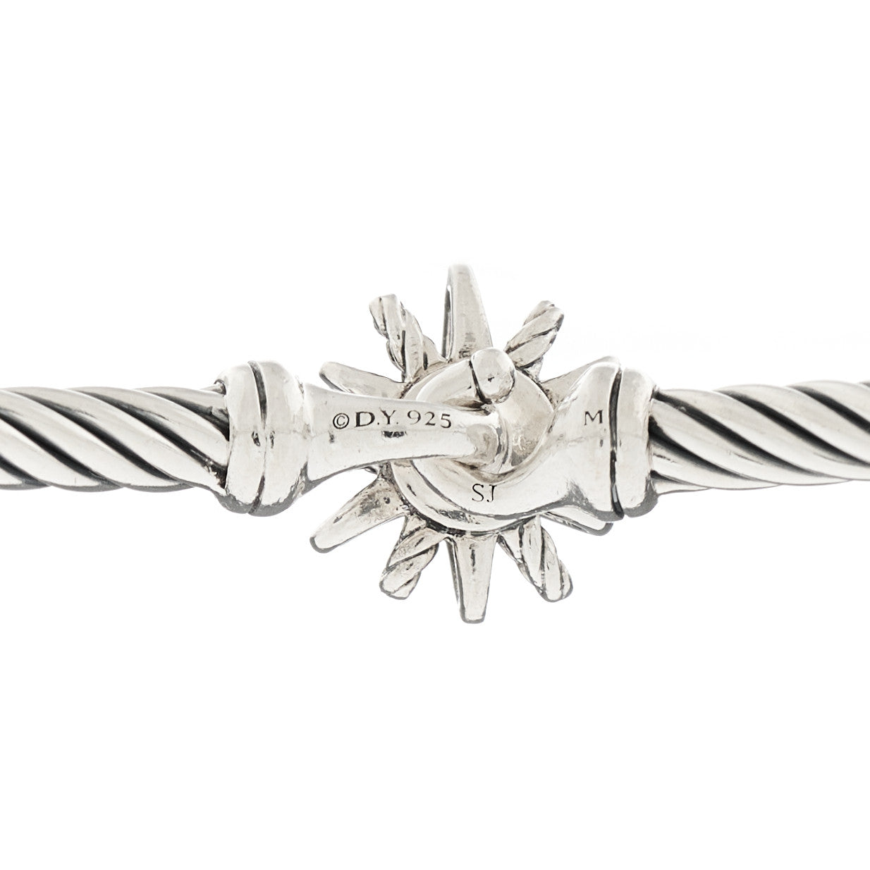 Sterling Silver Diamond Starburst Bracelet