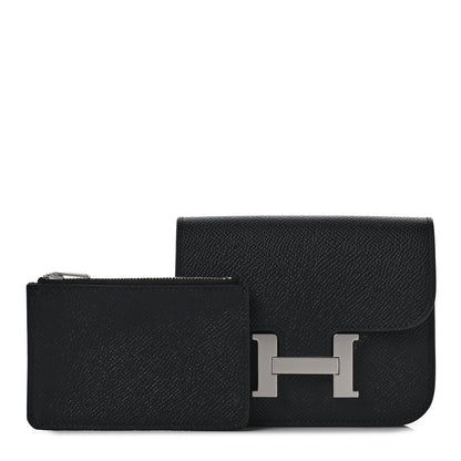 Hermes Epsom Constance Slim Wallet Black 1 of 8
