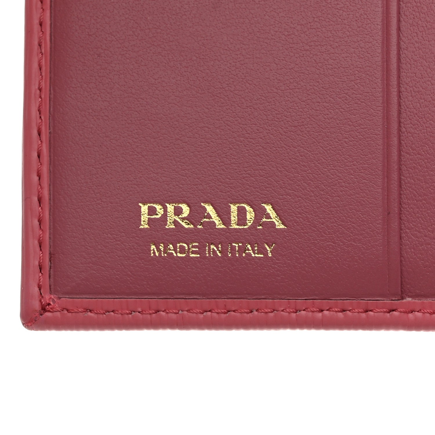Prada Vitello Move Tri-Fold Compact Wallet Geranio 6 of 8