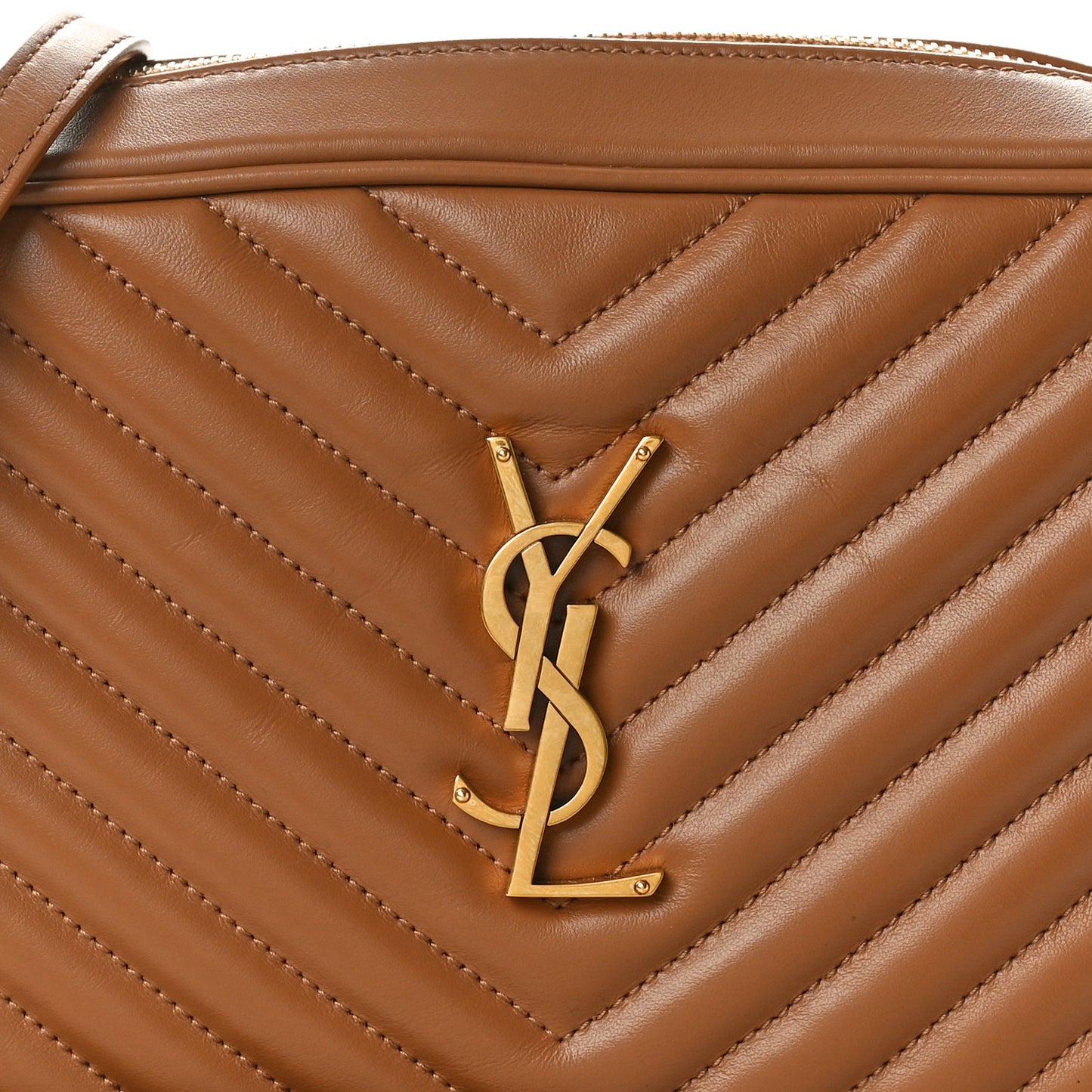 Calfskin Matelasse Monogram Lou Camera Bag Cinnamon