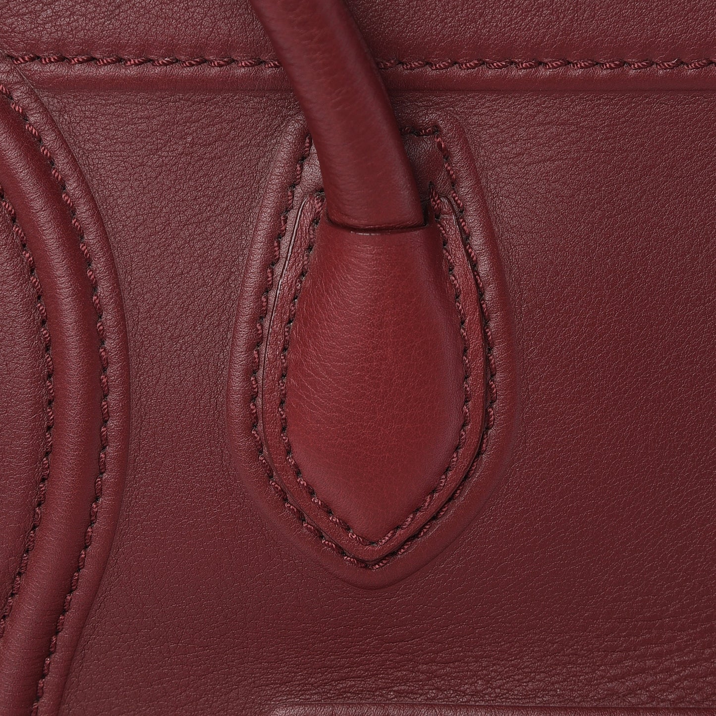 Supple Calfskin Medium Phantom Luggage Burgundy