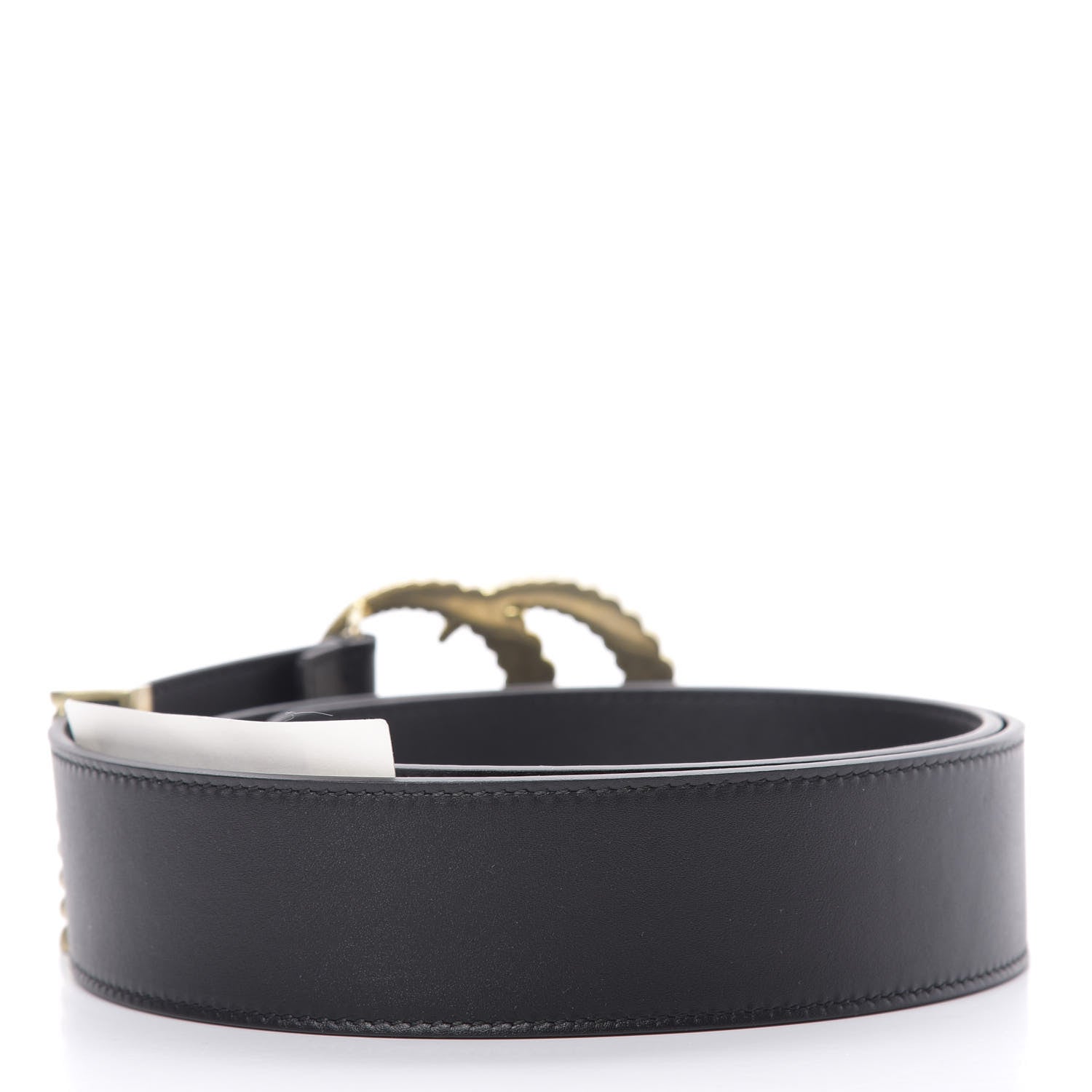 Gucci Moon Calfskin Torchon Double G 40mm Belt 85 34 Black 2 of 7