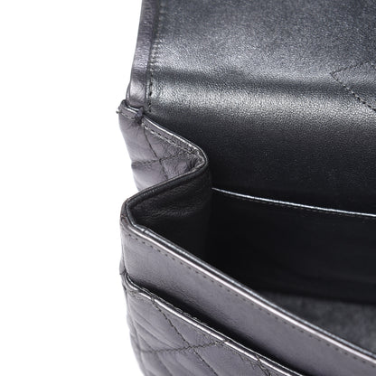 Chanel Metallic Aged Calfskin Quilted 2.55 Reissue 227 Flap Dark Silver 18 of 20