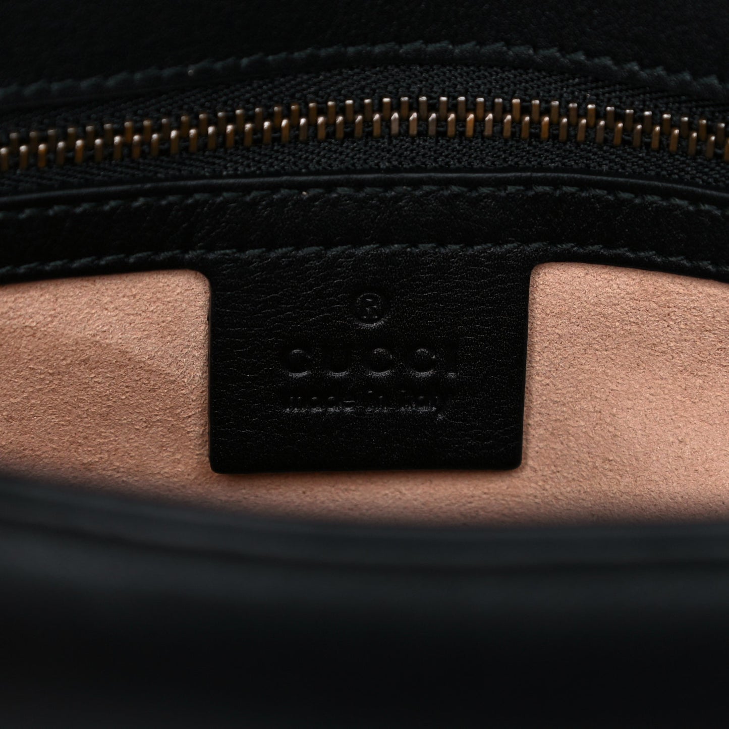 Calfskin Matelasse Small GG Marmont Shoulder Bag Black