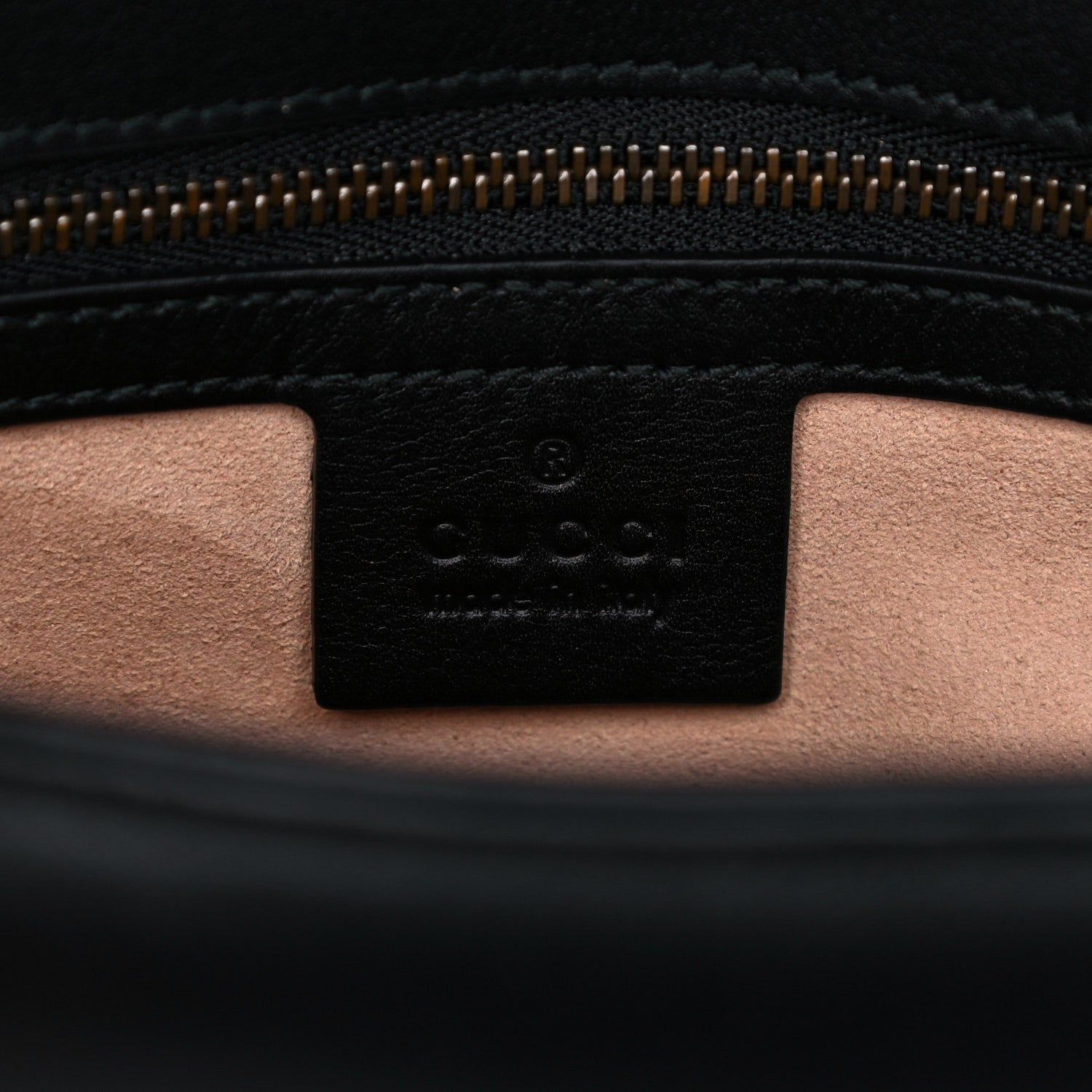 Gucci Calfskin Matelasse Small GG Marmont Shoulder Bag Black 6 of 11