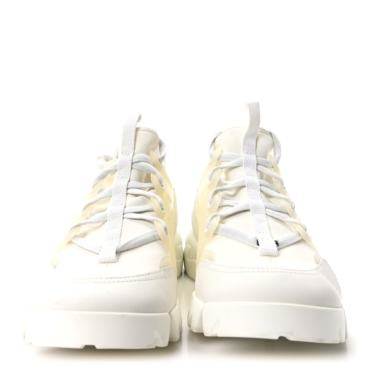 Technical Fabric Rubber Womens D-Connect Sneakers 37 White