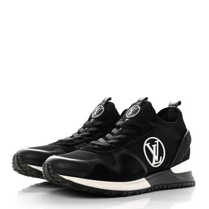 Louis Vuitton Calfskin Monogram Run Away Sneakers 39 Black 3 of 12