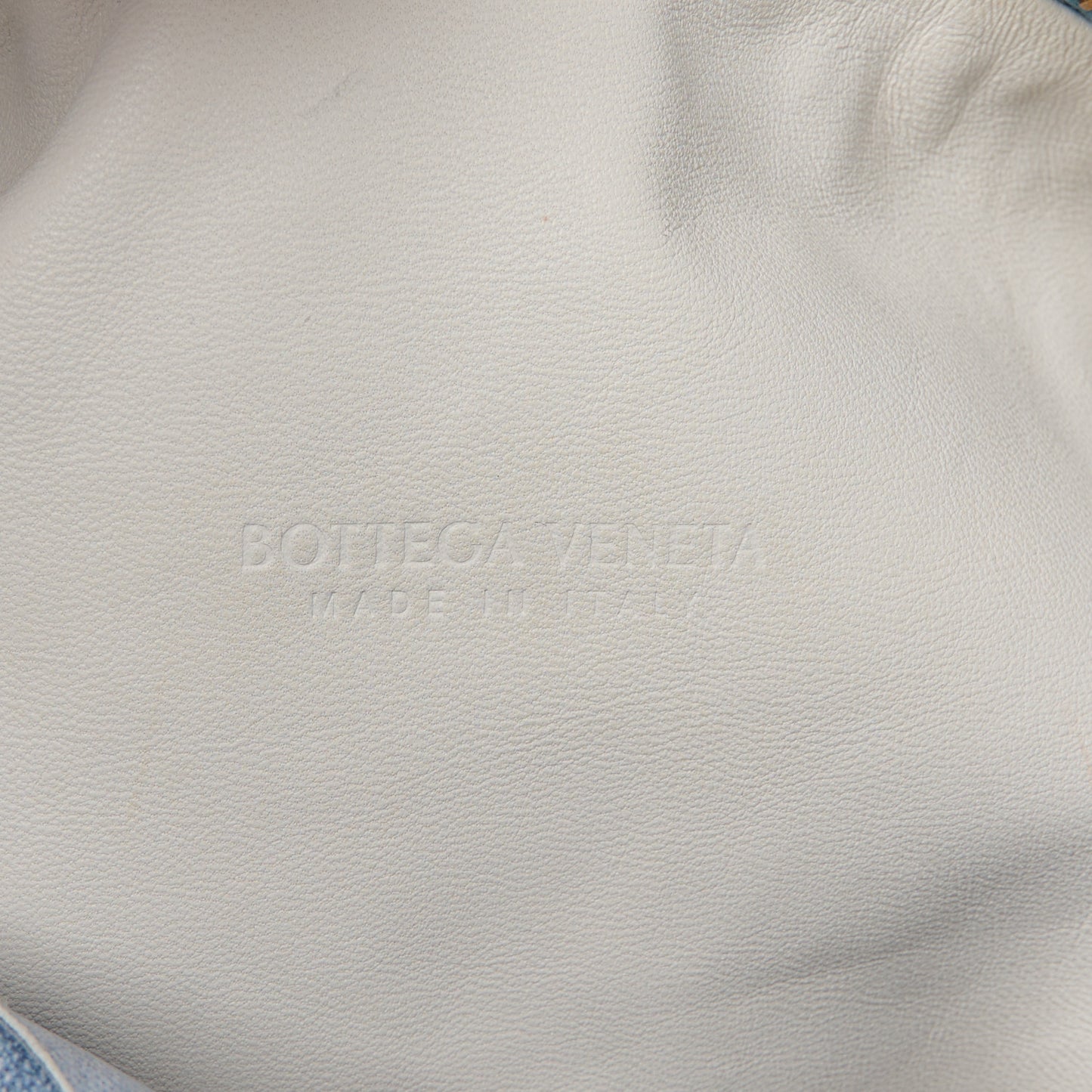 Nappa Denim Effect Intrecciato Teen Jodie Hobo Denim
