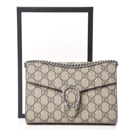 Gucci GG Supreme Monogram Mini Dionysus Chain Wallet Beige Taupe 10 of 10