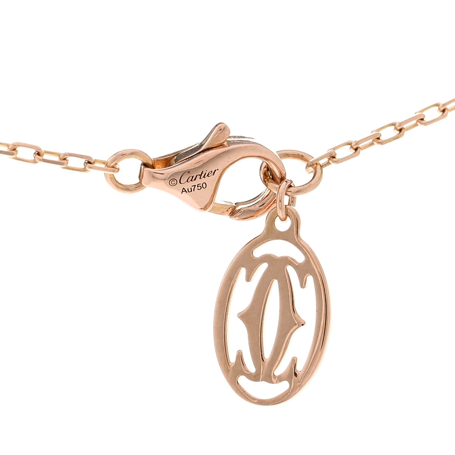 Cartier 18K Pink Gold Diamond LM D'Amour Pendant Necklace 4 of 4