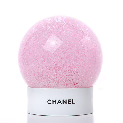 Chanel Glass N°5 Perfume Bottle Snow Globe Pink 4 of 5