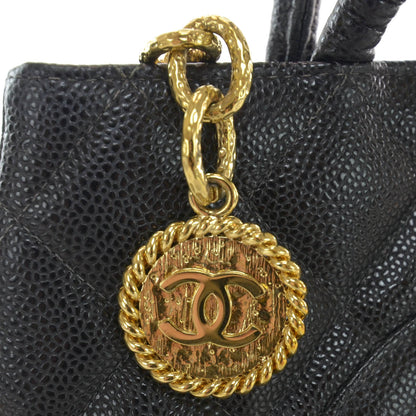 Chanel Caviar Medallion Tote Black 5 of 8