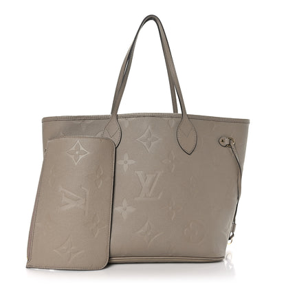 Louis Vuitton Empreinte Monogram Giant Neverfull MM Tourterelle 3 of 9
