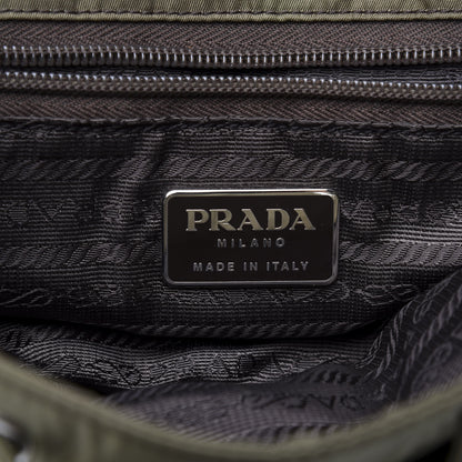 Prada Nylon Vela Mini Cinch Backpack Green 9 of 17