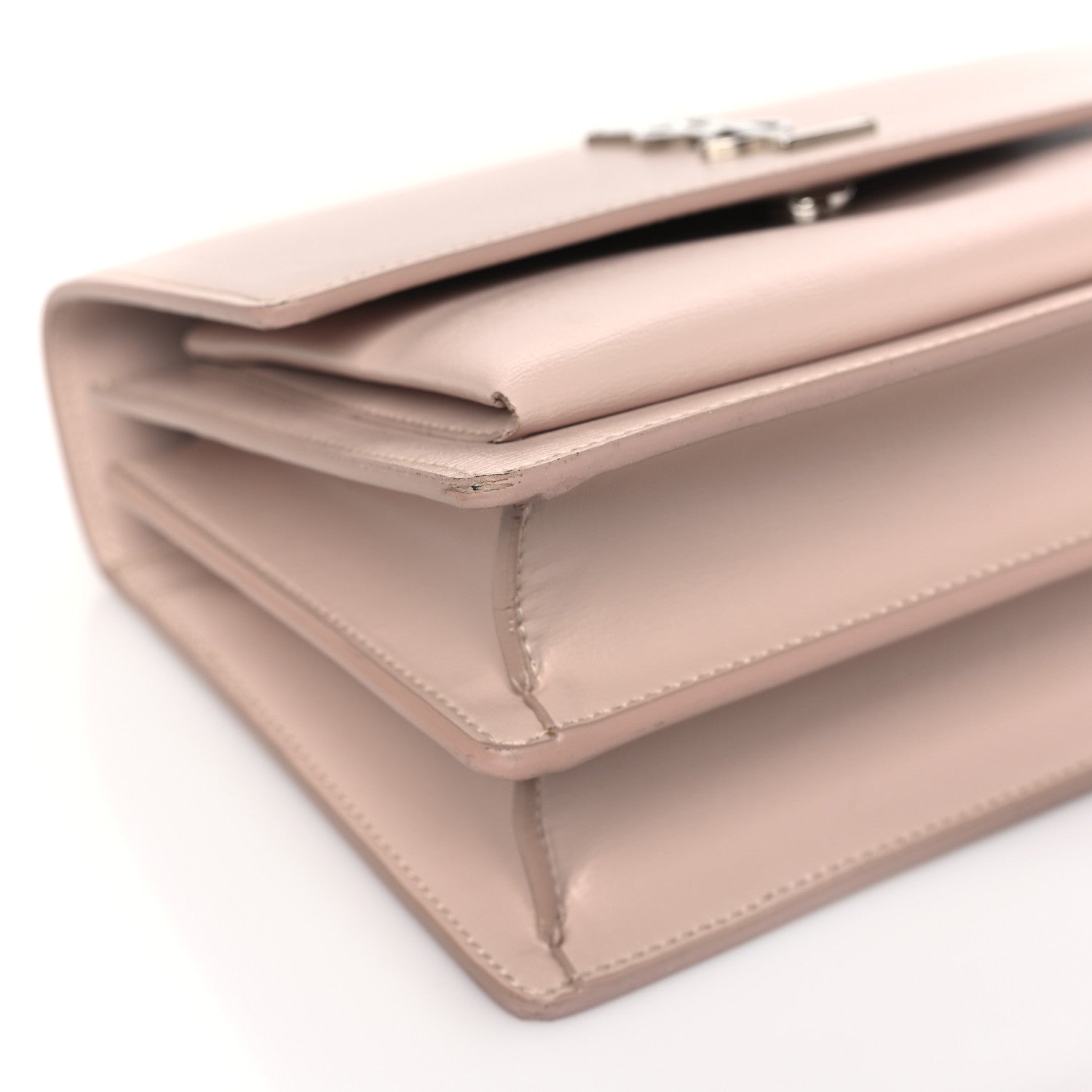 Saint Laurent Calfskin Medium Monogram Sunset Marble Pink 9 of 15