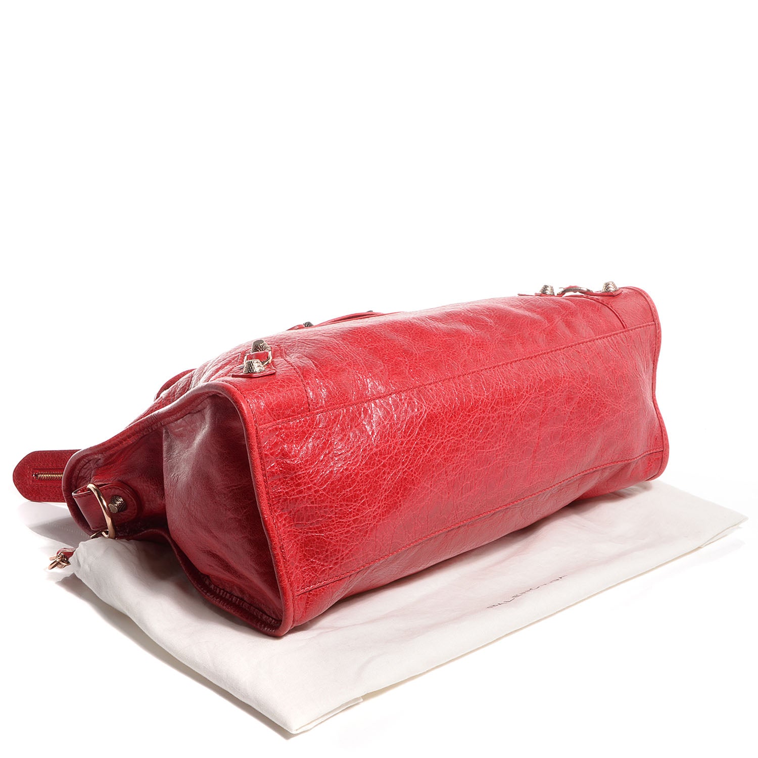 Balenciaga Agneau Giant 12 Rose Gold Hardware City Rouge Coquelicot 6 of 12