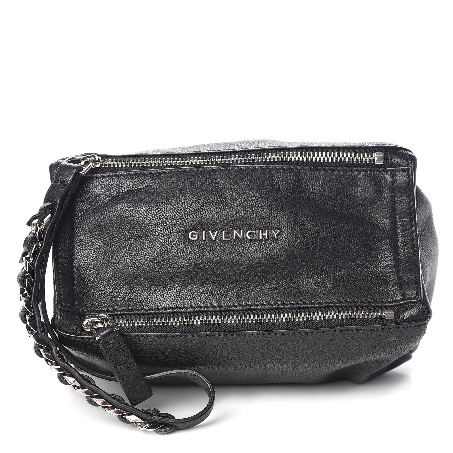 Givenchy Sugar Goatskin Pandora Wristlet Black 1 of 7