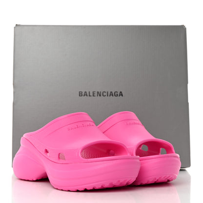 Balenciaga X CROCS Rubber Womens Pool Slides 38 Pink 10 of 10
