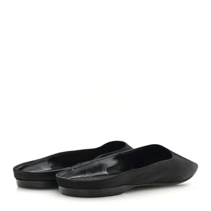 Saint Laurent Crepe Satin Lido Slip On Mule 37 Black 4 of 8