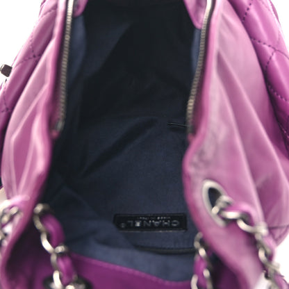Chanel Calfskin Large Backpack Is Back Plum 5 of 10
