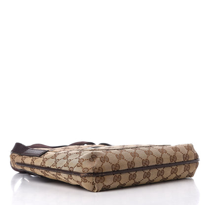 Gucci GG Plus Monogram Small Flat Messenger Bag Dark Brown 4 of 14