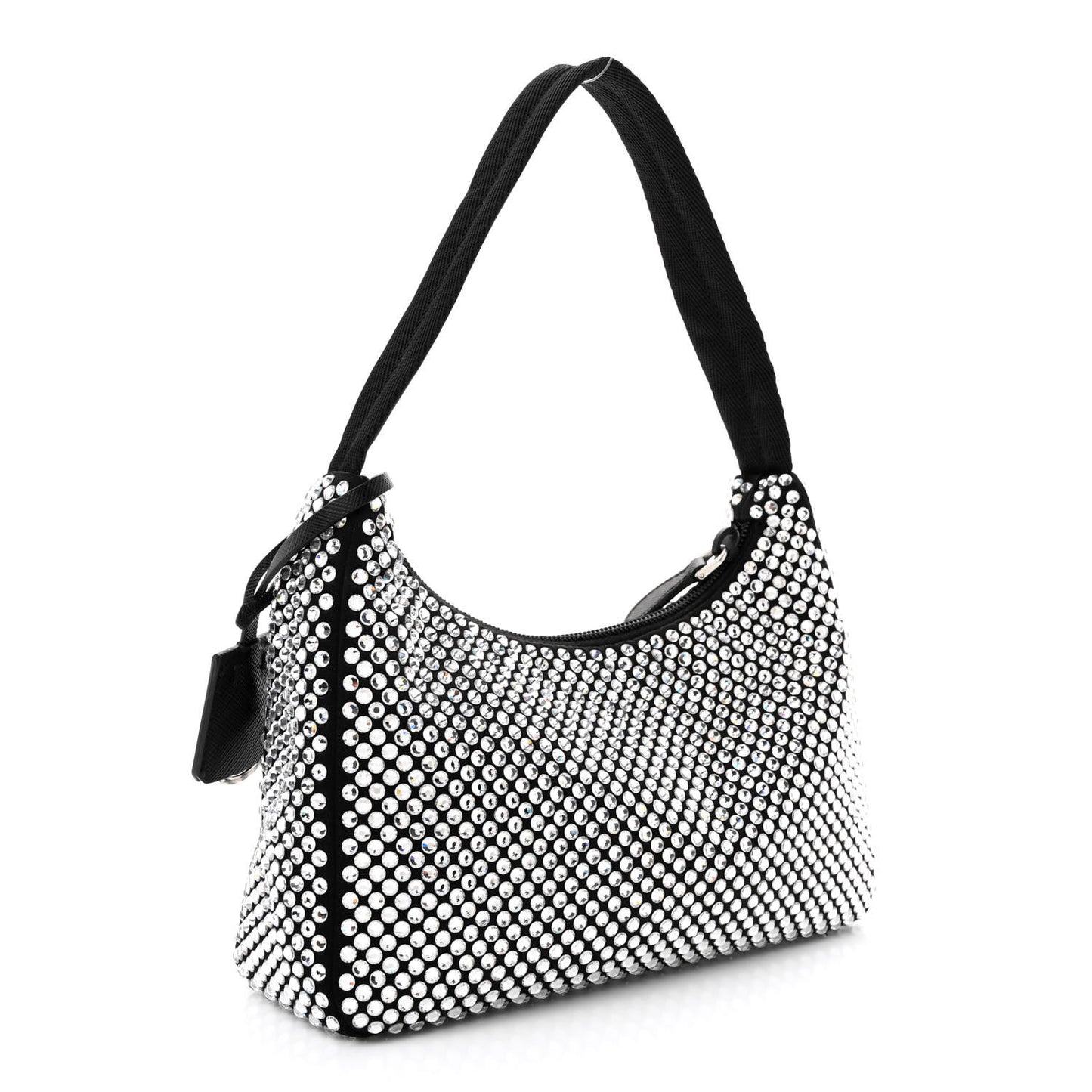 Satin Crystal Mini Re-Edition 2000 Bag Cristal