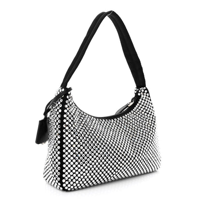 Prada Satin Crystal Mini Re-Edition 2000 Bag Cristal 3 of 10