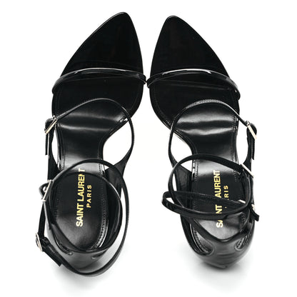 Saint Laurent Vernice Grupy Dita 110 Sandals 38.5 Black 2 of 10