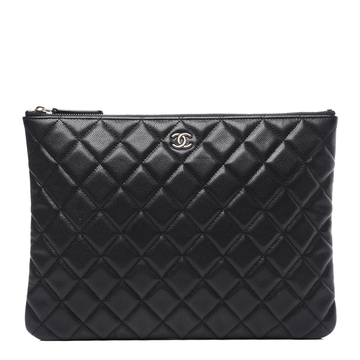 Chanel Caviar Quilted Medium Cosmetic Case Black 1 of 9