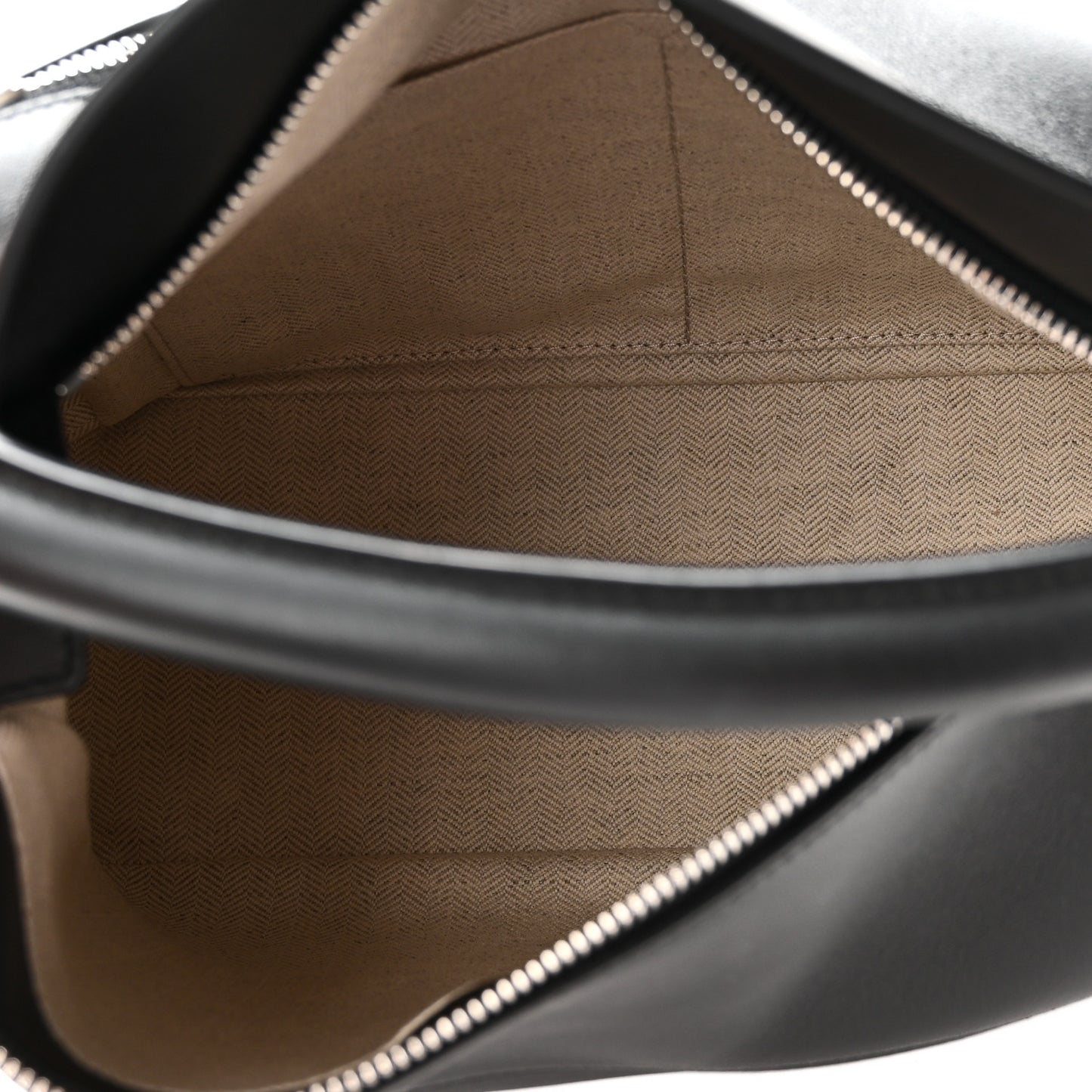 Calfskin Medium Puzzle Edge Bag Black