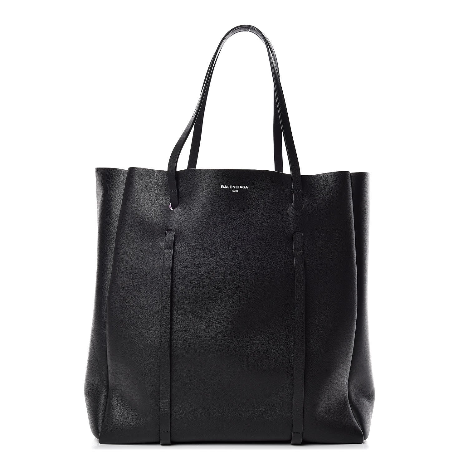 Balenciaga Veau Baltimore Double Sided Medium Everyday Tote Black Purple 3 of 10
