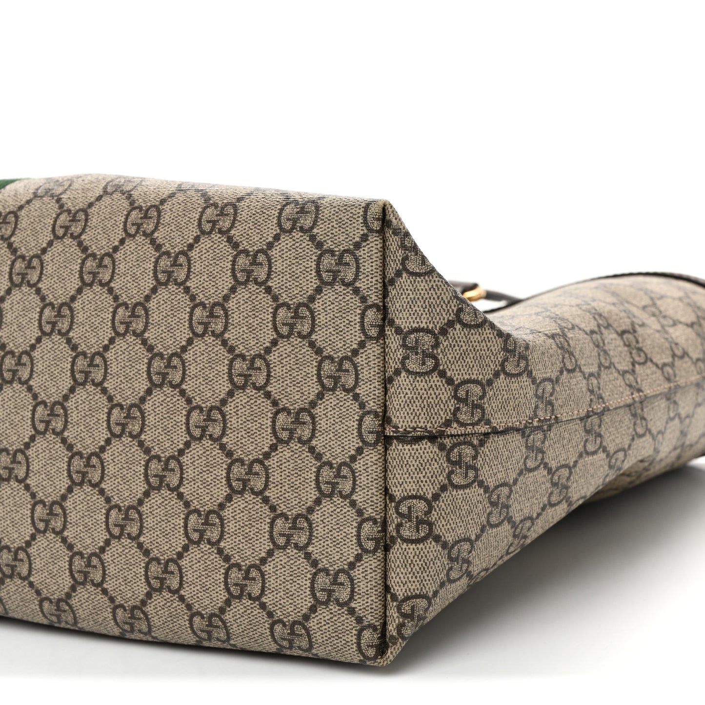 GG Supreme Monogram Medium Ophidia Shopping Tote Brown