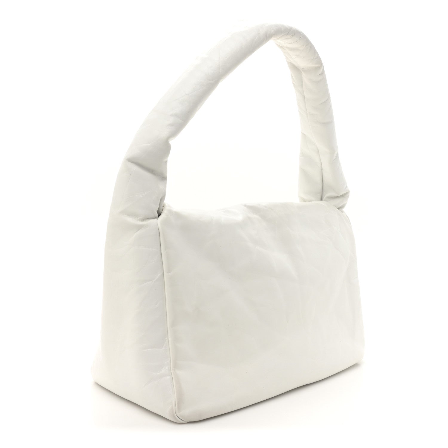 Balenciaga Calfskin Monaco Sling Shoulder Bag White 5 of 37