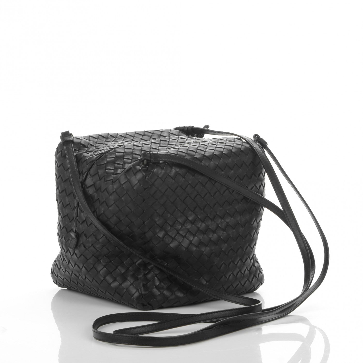 Bottega Veneta Nappa Intrecciato Cube Messenger Nero Black 3 of 6