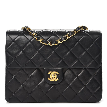Chanel Lambskin Quilted Small Single Flap Black 1 of 10