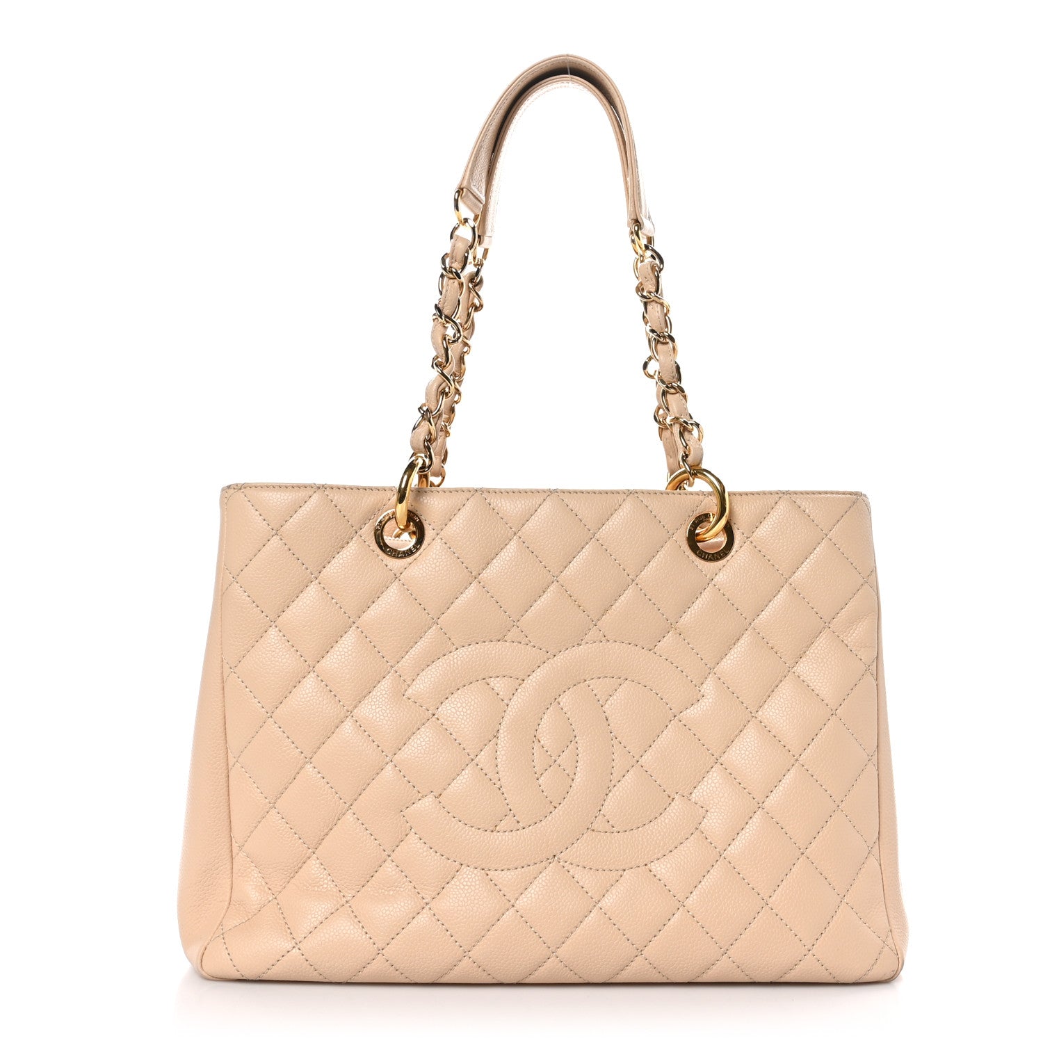Chanel Caviar Quilted Grand Shopping Tote GST Beige Clair 1 of 13