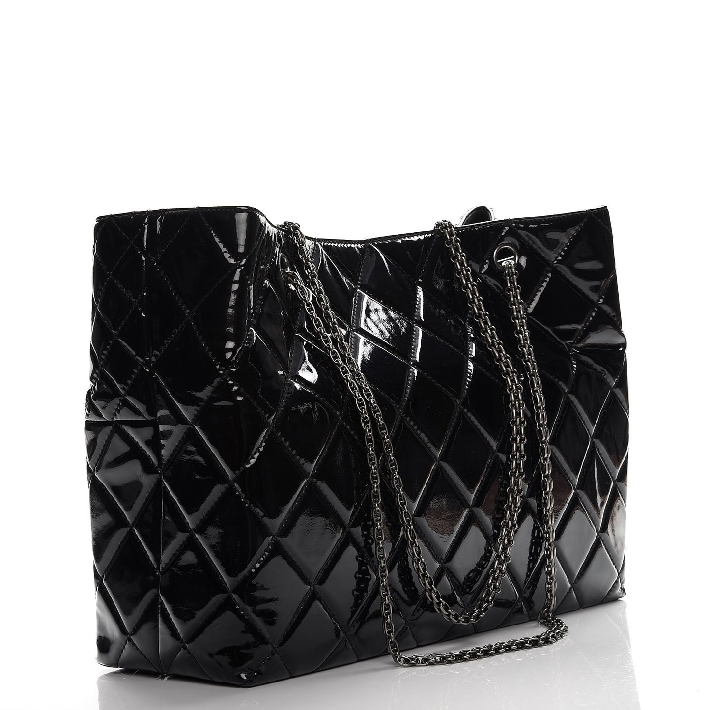 Patent Quilted Reissue 2.55 Tote Black