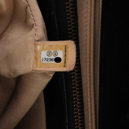 Chanel Calfskin Quilted Small CC Crown Tote Black 7 of 7