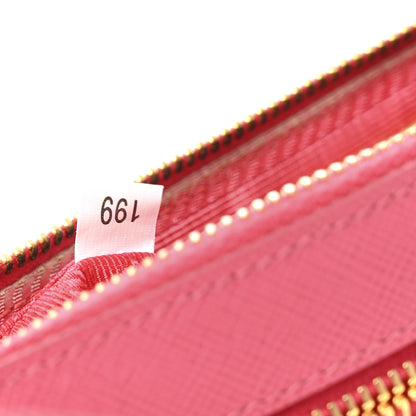 Prada Saffiano Lux Crossbody Bag Peonia 7 of 12