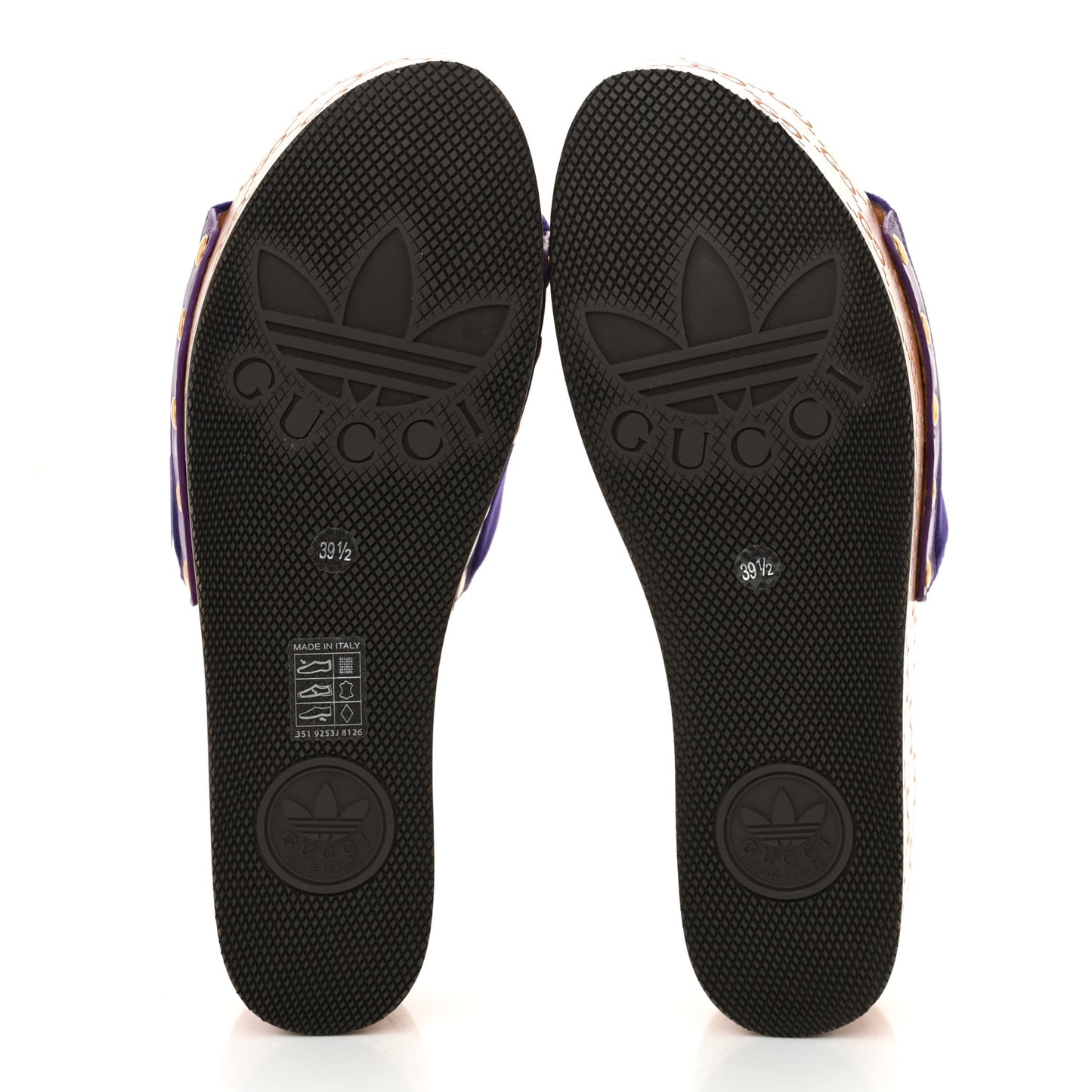 X ADIDAS Soft Velvet Malaga Kid Womens Platform Sandals 39.5  Iris Extreme