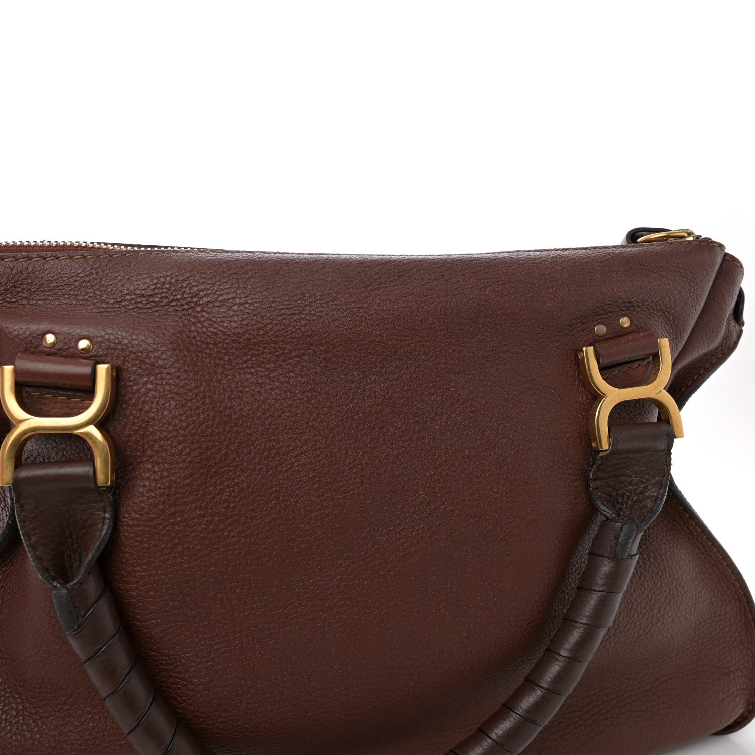 Chloe Calfskin Large Marcie Satchel Ebony 12 of 18
