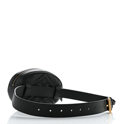 Gucci Calfskin Matelasse GG Marmont Belt Bag 75 30 Black 4 of 12