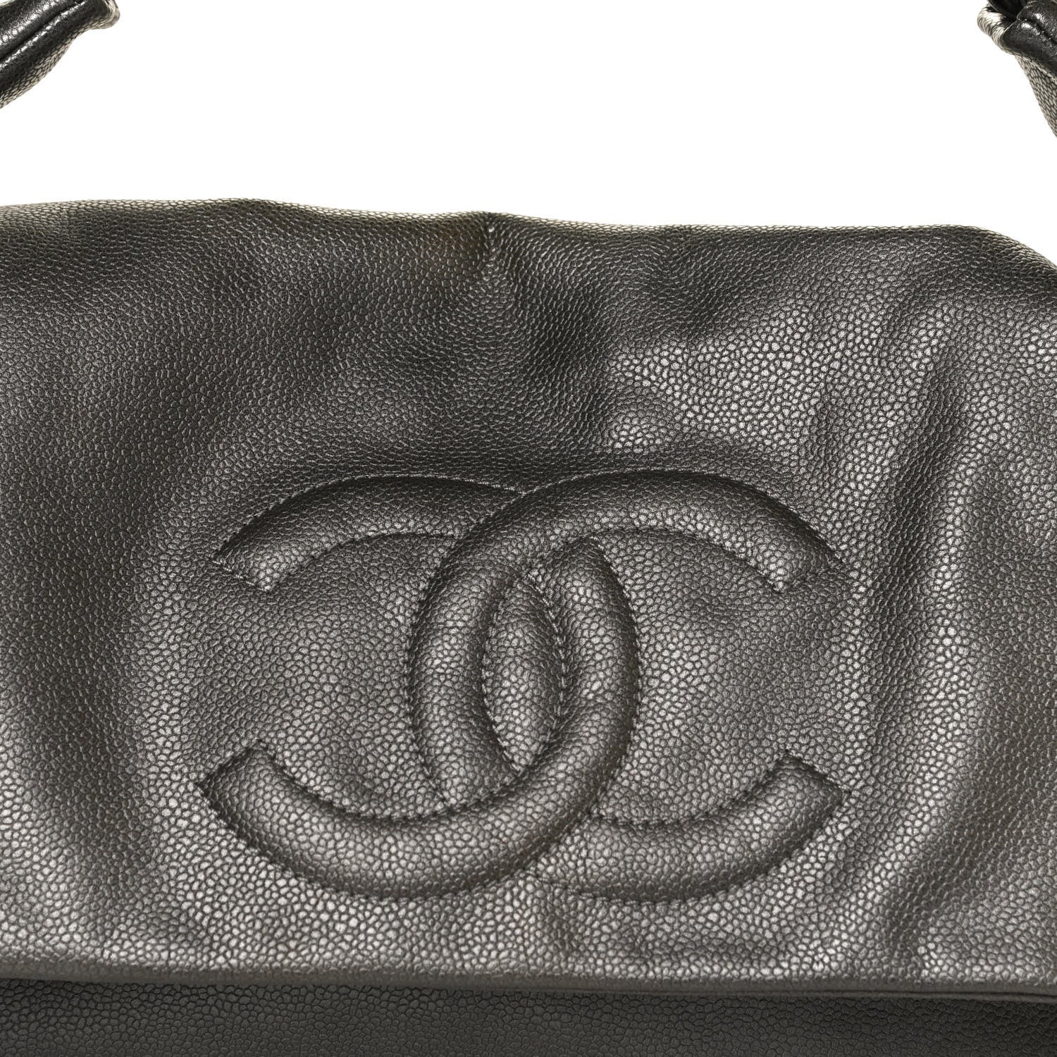 Chanel Metallic Caviar 31 Hobo Grey 7 of 11