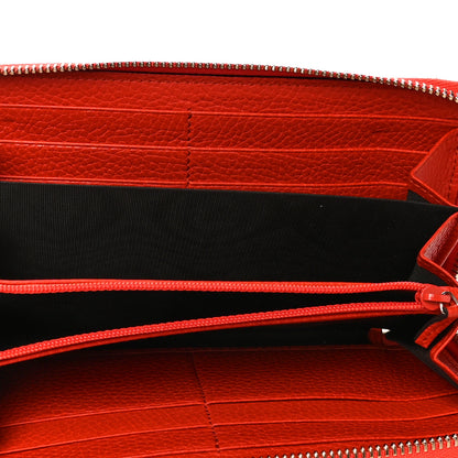 Gucci Pebbled Calfskin Soho Zip Around Wallet Sun Orange 8 of 10